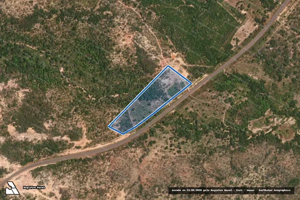 Imagem de satélite de VEREDA DOS CAVALOS DA DATA BONITA - PARCELA 01 em Bertolínia - PI