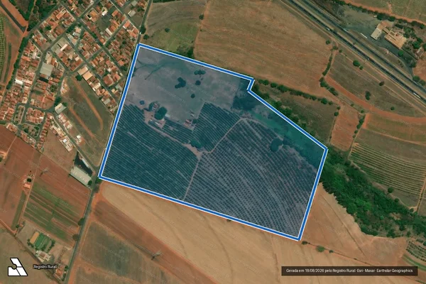 Imagem de satélite de Sítio Boa Vista - Área A - Sítio Boa Vista - Área A em Santa Adélia - SP