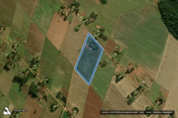 Imagem de satélite de Projeto de Assentamento Itamarati II (Gleba A) - Lote 82 em Ponta Porã - MS