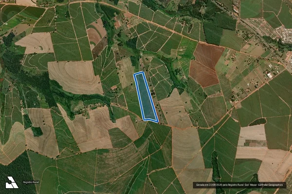 Imagem de satélite de Sítio Três Irmãos - Parte 1 em Novo Horizonte - SP