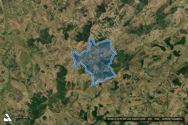 Imagem de satélite de FAZENDA TEXAS - Parte 1 em Nova Módica - MG