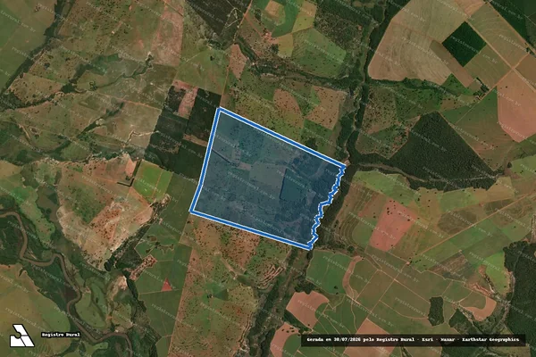 Imagem de satélite de Fazenda Santa Martinha - Parcela 1 em Juti - MS