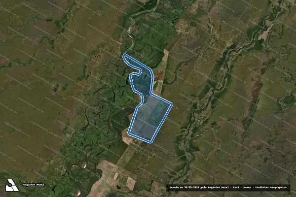 Imagem de satélite de FAZENDA TRACAJÁ - FAZENDA TRACAJÁ em Cocalinho - MT