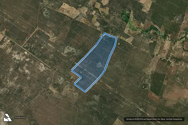 Imagem de satélite de FAZENDA CAMPOS DE SÃO JOÃO / Gleba 01 em Bom Jesus da Lapa - BA