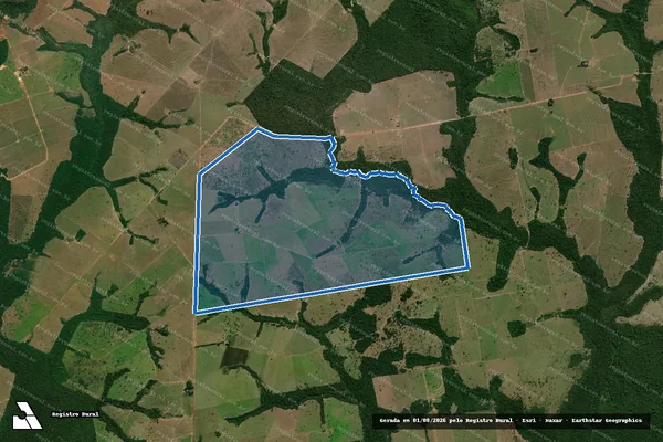 Imagem de satélite de FAZENDA SAO LUCAS - Matrícula 2307 Gleba B em Tangará da Serra - MT