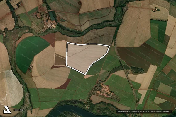 Imagem de satélite de Fazenda São Pedro - Fazenda São Pedro GC em Palmital - SP