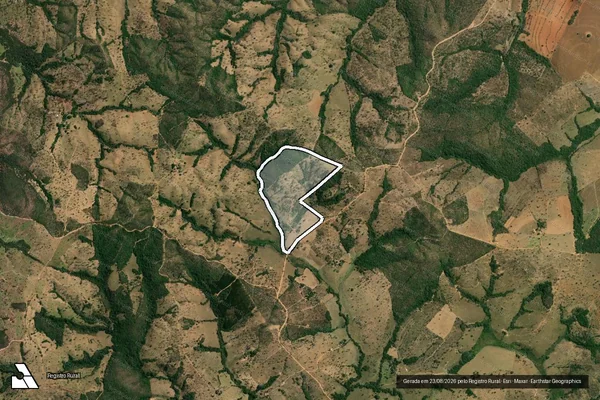 Imagem de satélite de Fazenda Rio Preto - Parcela 1 em Abadia dos Dourados - MG