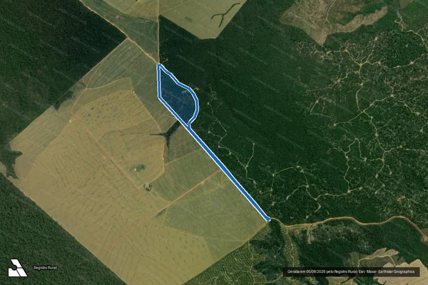 Imagem de satélite de Fazenda 3K Sahara - LOTE 21 - Fazenda 3K Sahara - LOTE 21 ? 03 em Dom Eliseu - PA