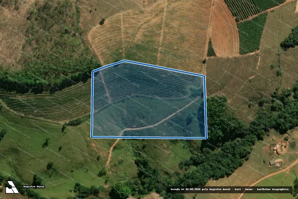 Imagem de satélite de Fazenda Fumal, lugar denominado Serra - Parte 1 em Capitólio - MG