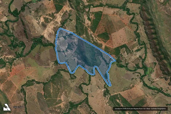 Imagem de satélite de FAZENDA CANABRAVA - Parcela 1 em Unaí - MG