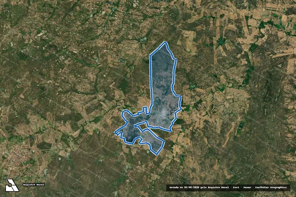 Imagem de satélite de P. A. CANTINHO em Pombal - PB