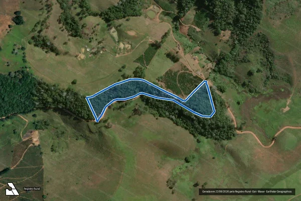 Imagem de satélite de Fazenda Pedra Cheirosa - ÁREA 2 em Miradouro - MG