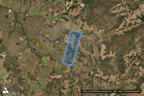 Imagem de satélite de Fazenda Rio Pintado - Parcela 1 em Água Boa - MT