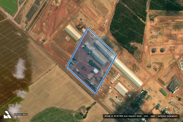 Imagem de satélite de AGRICOLA ALVORA - CANARANA FILIAL 11-57 - Parcela 1 em Canarana - MT