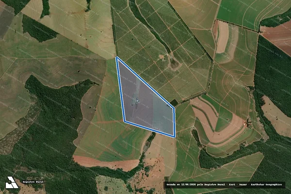 Imagem de satélite de Fazenda Boa Sorte - Parcela 1 em São Pedro do Turvo - SP