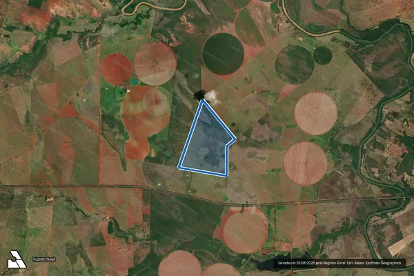Imagem de satélite de FAZENDA BREJINHO - 001 em Unaí - MG