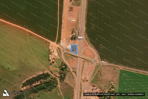 Imagem de satélite de Fazenda Três Irmãos em Rondonópolis - MT