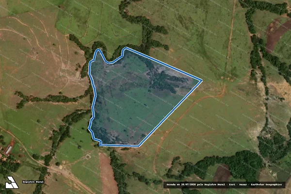 Imagem de satélite de FAZENDA FARIAS E NOVAIS - GLEBA 2 em Santa Rita do Araguaia - GO