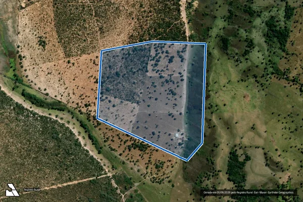 Imagem de satélite de FAZENDA RIBEIRÃO DE AREIA - Parte 1 em Arinos - MG