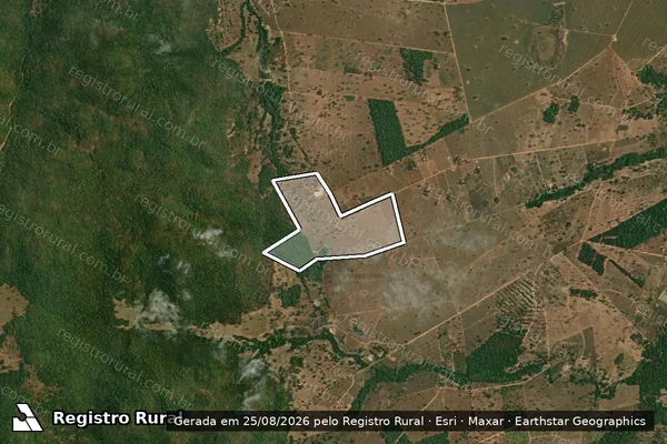 Imagem de satélite de SÍTIO NEVES - 001 em Jussara - GO