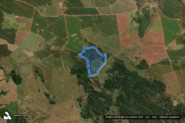 Imagem de satélite de CAPÃO GRANDE e INVERNADINHA - Matrícula 5800 em Reserva do Iguaçu - PR