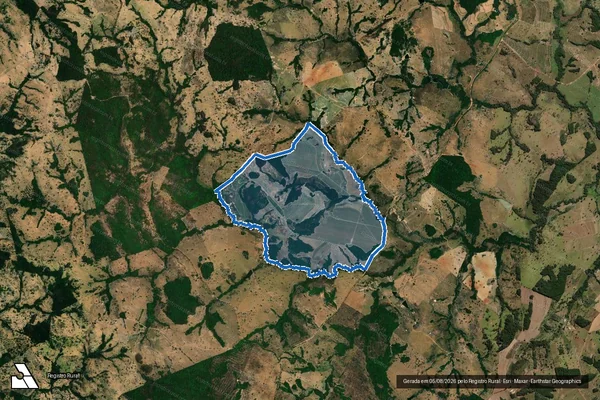 Imagem de satélite de FAZENDA EUROPA - Gleba 01 em Goiás - GO