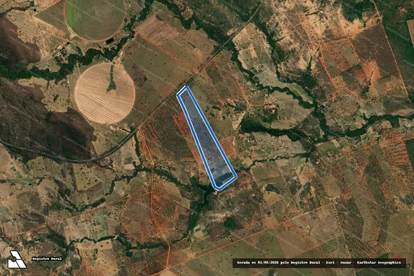 Imagem de satélite de PA CARLOS LAMARCA LOTE 50 - 001 em Arinos - MG