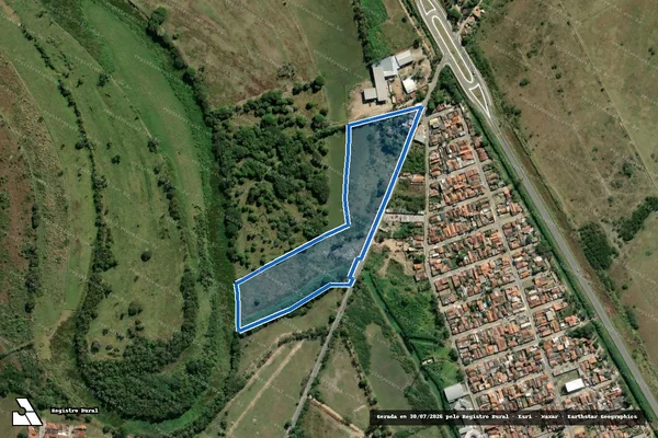 Imagem de satélite de CHACARA SANTA LUZIA - Uma pequena sorte de terras ? GLEBA A em Lorena - SP