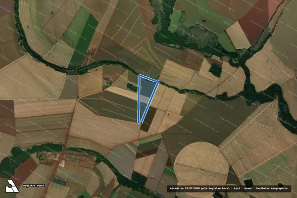 Imagem de satélite de SITIO SÃO PEDRO / Sitio São Pedro M 2.266 em Palmital - SP
