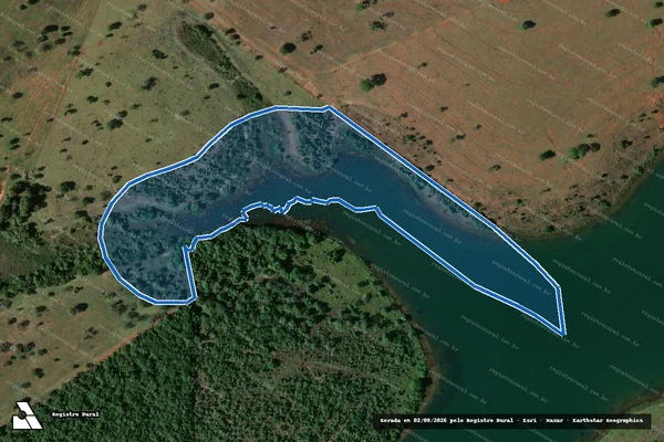 Imagem de satélite de FAZENDA CÓRREGO DA PORTEIRA - Gleba 4 em Itarumã - GO