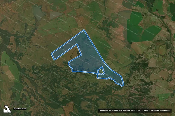 Imagem de satélite de Fazenda Santo André - Parte 1 em Itacurubi - RS