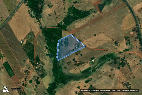 Imagem de satélite de SITIO SAO JOAO - Gleba B1 em Urânia - SP