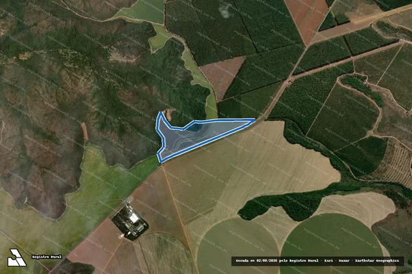 Imagem de satélite de Fazenda São Bento, lugar sub denominado Fazenda Monalisa em Catalão - GO