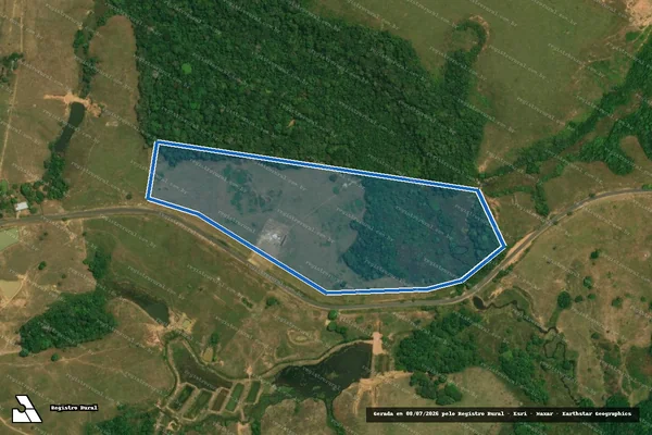 Imagem de satélite de Fazenda Novo Horizonte - em Guajará - AM