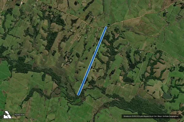 Imagem de satélite de Granja Rigão - GLEBA A em Santa Maria - RS