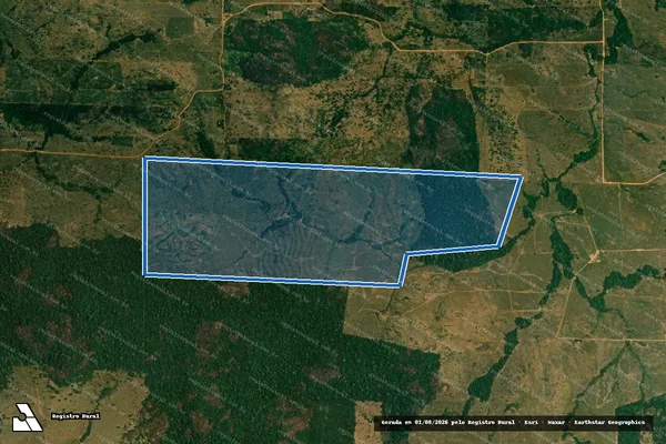 Imagem de satélite de LOTE A-09/B/REMANESCENTE - GLEBA RIO ALTO - PARTE 01 em Monte Negro - RO