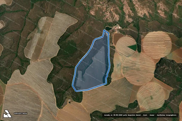 Imagem de satélite de FAZENDA BOA ESPERANÇA - 001 em Bonfinópolis de Minas - MG