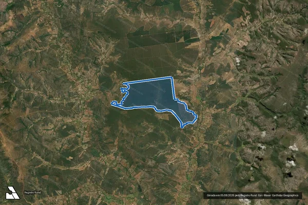 Imagem de satélite de Fazenda Peri-Peri e Riacho Dantas - Parte 3 em Santo Antônio do Retiro - MG