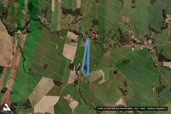 Imagem de satélite de FAMILIA ROMANO - Transcrição 18.239 em Ipiranga do Sul - RS
