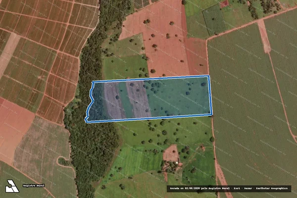 Imagem de satélite de Fazenda Dois Irmãos - PARTE 1 em Frutal - MG