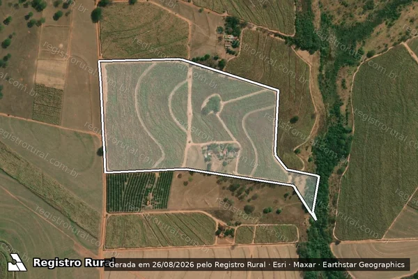 Imagem de satélite de SÍTIO SANTA LUZIA - SÍTIO SANTA LUZIA em Elisiário - SP