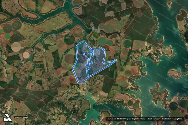 Imagem de satélite de Fazenda Guará   - Fazenda Guará em Morada Nova de Minas - MG