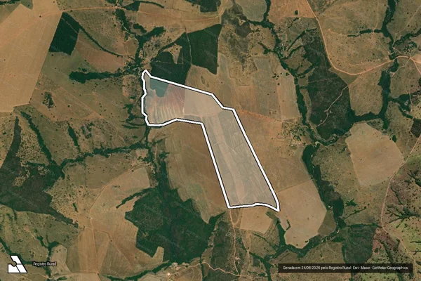 Imagem de satélite de Fazenda São Jeronimo - Parte 1 em Corumbaíba - GO
