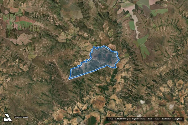 Imagem de satélite de P. A VILA ROSA - 001 em Buritis - MG
