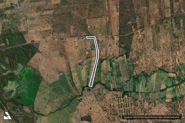 Imagem de satélite de FAZENDA GUARIBAS - Gleba 01 em Icaraí de Minas - MG
