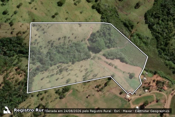 Imagem de satélite de FAZENDA CONCEIÇÃO DE CIMA E BOA VISTA, LOCAL DENOMINADO GAMELA ? PARTE 1 - PARTE 3 em Campo Alegre de Goiás - GO