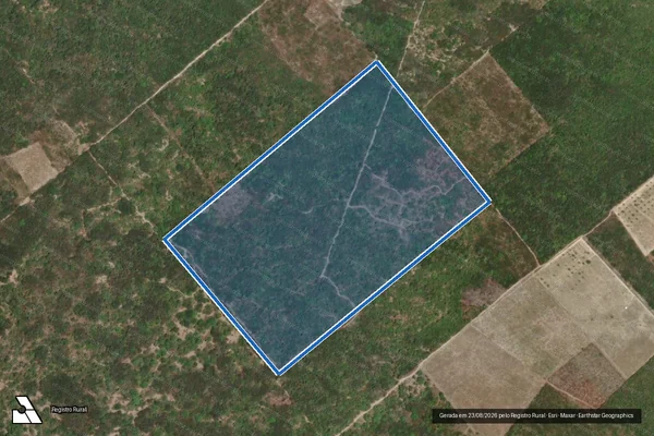 Imagem de satélite de FAZENDA BATALHA E PACHECO SANTANA - Parte 1 em Trairi - CE