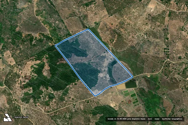 Imagem de satélite de FAZENDA RIACHO VERMELHO NITERÓI em Carmópolis - SE
