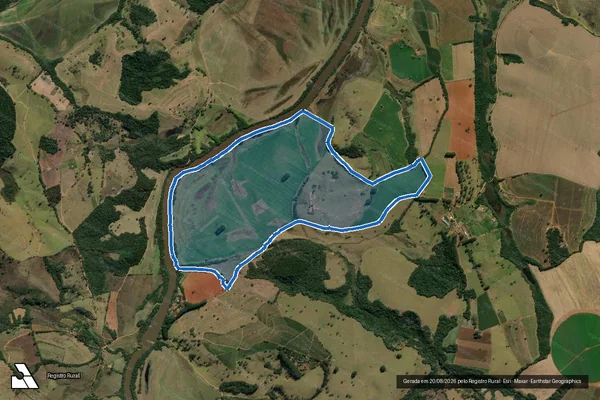 Imagem de satélite de Fazenda Varjão - PARCELA 01 em São Gonçalo do Sapucaí - MG