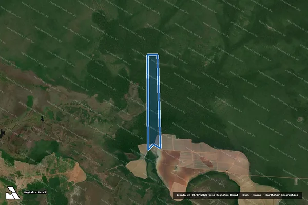 Imagem de satélite de Fazenda São Domingos (Lote 05 Linha 06 Setor Santa Rosa Gleba Guaporé) em Cerejeiras - RO